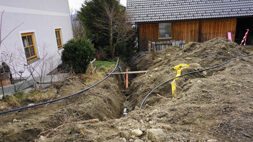 Arbeitsprojekt Mitte März - Wasserleitung neu